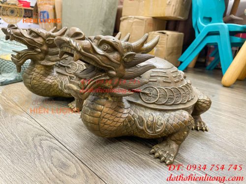 Long Quy Bát Quái Bằng Đồng Cỡ Đại Phong Thủy Trấn Trạch