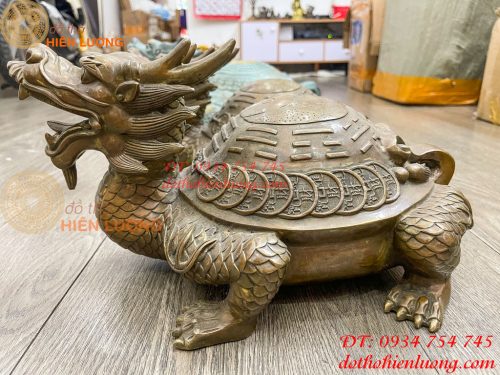 Long Quy Bát Quái Bằng Đồng Cỡ Đại Phong Thủy Trấn Trạch