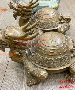 Long Quy Bát Quái Bằng Đồng Cỡ Đại Phong Thủy Trấn Trạch