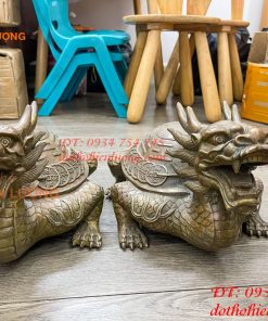 Long Quy Bát Quái Bằng Đồng Cỡ Đại Phong Thủy Trấn Trạch