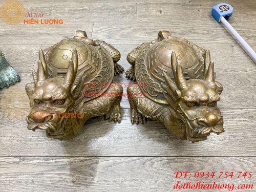 Long Quy Bát Quái Bằng Đồng Cỡ Đại Phong Thủy Trấn Trạch
