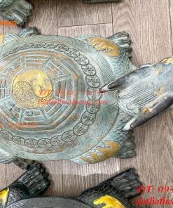Long Quy Bát Quái Bằng Đồng Cỡ Đại Phong Thủy Trấn Trạch