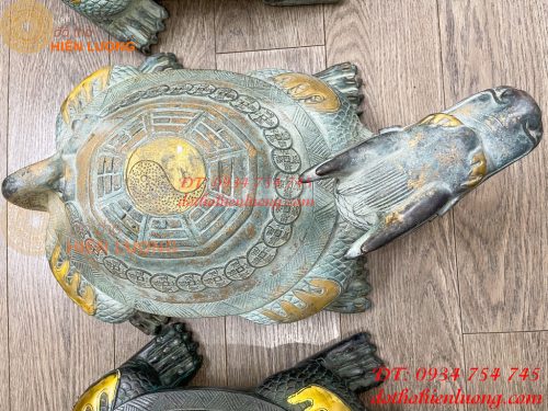 Long Quy Bát Quái Bằng Đồng Cỡ Đại Phong Thủy Trấn Trạch