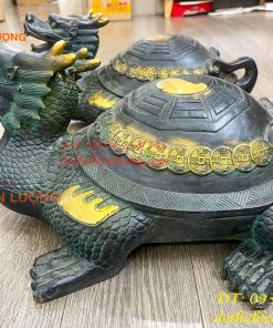 Long Quy Bát Quái Bằng Đồng Cỡ Đại Phong Thủy Trấn Trạch