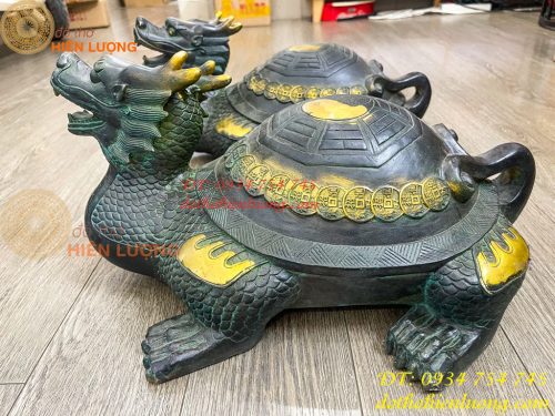 Long Quy Bát Quái Bằng Đồng Cỡ Đại Phong Thủy Trấn Trạch