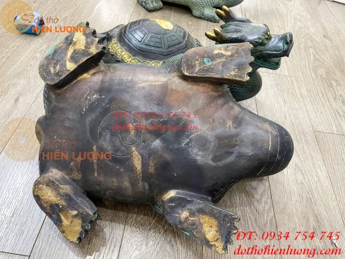 Long Quy Bát Quái Bằng Đồng Cỡ Đại Phong Thủy Trấn Trạch