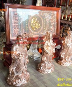 Bộ Tam Đa Đồng Đỏ Cao 1m 3 Ông Phúc Lộc Thọ