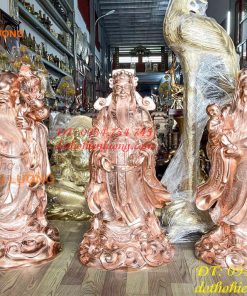 Bộ Tam Đa Đồng Đỏ Cao 1m 3 Ông Phúc Lộc Thọ