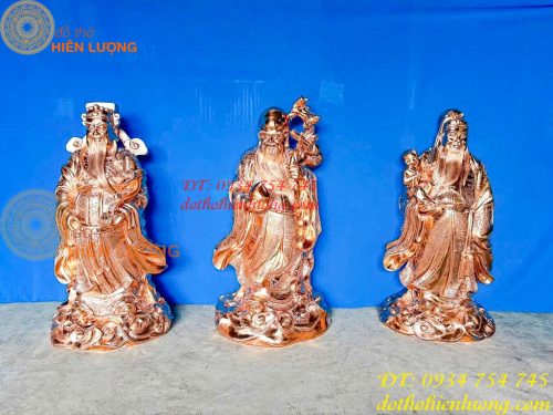 Bộ Tam Đa Đồng Đỏ Cao 1m 3 Ông Phúc Lộc Thọ
