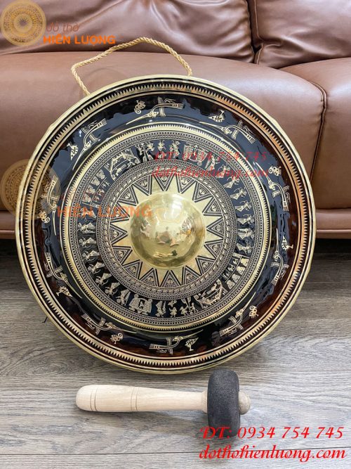 Cồng Chiêng Hoa Văn Trống Đồng ĐK 45cm