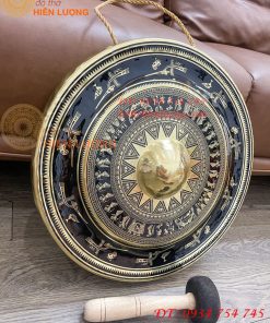 Cồng Chiêng Hoa Văn Trống Đồng ĐK 45cm