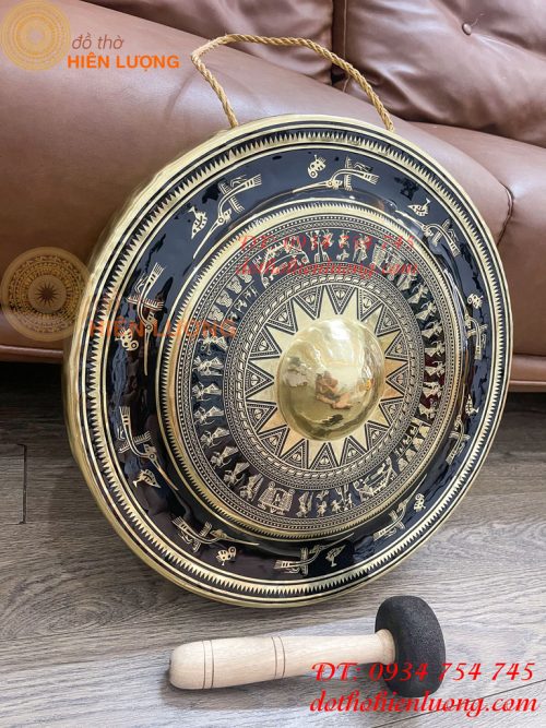 Cồng Chiêng Hoa Văn Trống Đồng ĐK 45cm