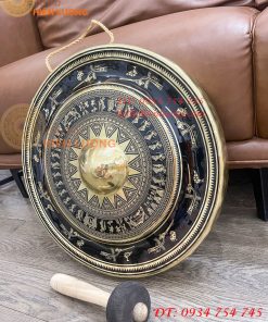 Cồng Chiêng Hoa Văn Trống Đồng ĐK 45cm
