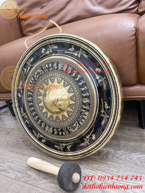 Cồng Chiêng Hoa Văn Trống Đồng ĐK 45cm