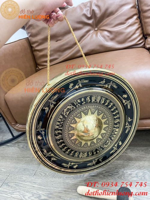 Cồng Chiêng Hoa Văn Trống Đồng ĐK 45cm