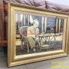 Tranh Bác Hồ Ngồi Viết Báo Bằng Đồng Liền Tấm