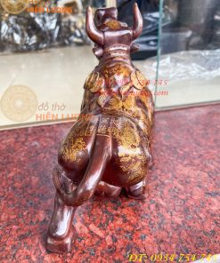 Tượng Trâu Gấm Bằng Đồng Phong Thủy