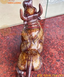 Tượng Trâu Gấm Bằng Đồng Phong Thủy