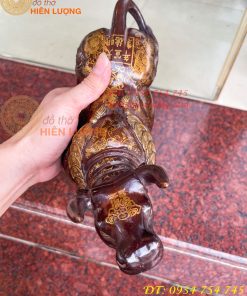 Tượng Trâu Gấm Bằng Đồng Phong Thủy