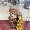 Tượng Đôi Chim Công Đuôi Dài Bằng Đồng Phong Thủy