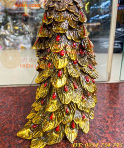 Tượng Đôi Chim Công Đuôi Dài Bằng Đồng Phong Thủy