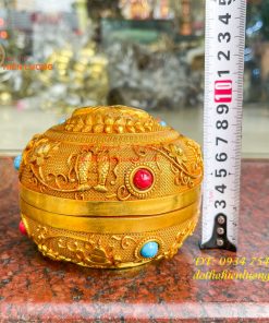 Bình Bát Tụ Bảo Bằng Đồng Hình Phật Thích Ca