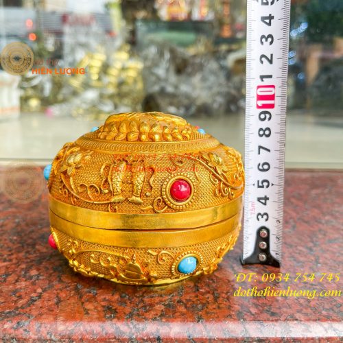 Bình Bát Tụ Bảo Bằng Đồng Hình Phật Thích Ca