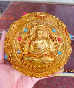Bình Bát Tụ Bảo Bằng Đồng Hình Phật Thích Ca
