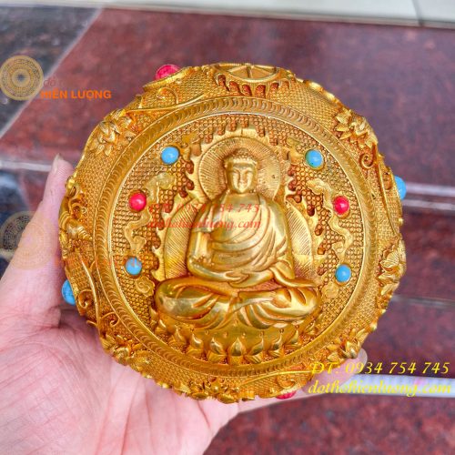 Bình Bát Tụ Bảo Bằng Đồng Hình Phật Thích Ca