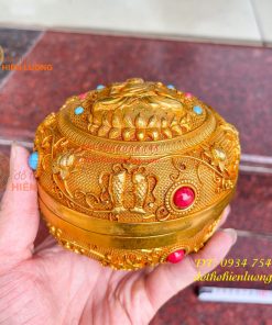 Bình Bát Tụ Bảo Bằng Đồng Hình Phật Thích Ca
