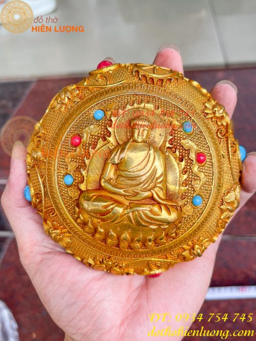 Bình Bát Tụ Bảo Bằng Đồng Hình Phật Thích Ca