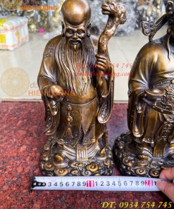 Tam Đa Phúc Lộc Thọ Bằng Đồng Hun Cao 30cm