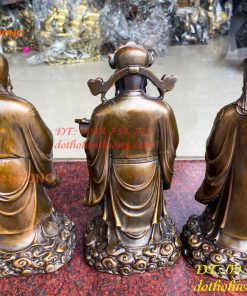Tam Đa Phúc Lộc Thọ Bằng Đồng Hun Cao 30cm