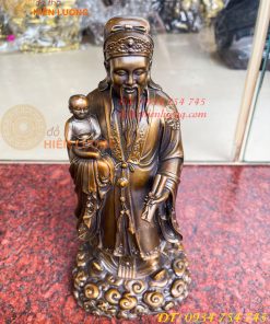 Tam Đa Phúc Lộc Thọ Bằng Đồng Hun Cao 30cm