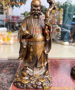 Tam Đa Phúc Lộc Thọ Bằng Đồng Hun Cao 30cm