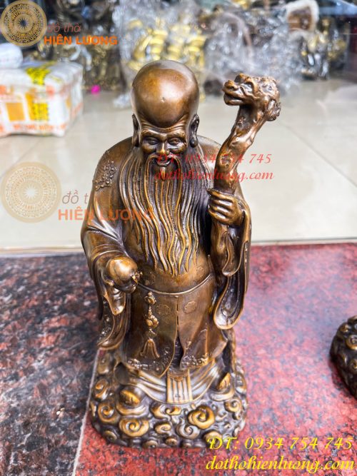 Tam Đa Phúc Lộc Thọ Bằng Đồng Hun Cao 30cm