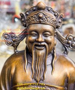 Tam Đa Phúc Lộc Thọ Bằng Đồng Hun Cao 30cm