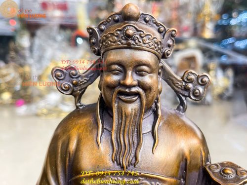 Tam Đa Phúc Lộc Thọ Bằng Đồng Hun Cao 30cm