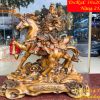 Tượng Quan Công Cưỡi Ngựa Xích Thố Bằng Đồng Cao 50cm