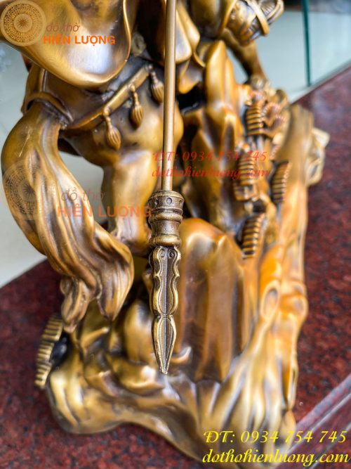 Tượng Quan Công Cưỡi Ngựa Xích Thố Bằng Đồng Cao 50cm