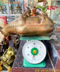 Tượng Trâu Vàng Việt Nam Bằng Đồng Cỡ Đại Dài 60cm