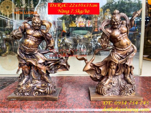 Tượng Hộ Pháp Kim Cang Lực Sĩ Cao 31cm Bằng Đồng Hun