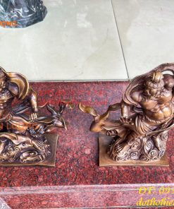 Tượng Hộ Pháp Kim Cang Lực Sĩ Cao 31cm Bằng Đồng Hun