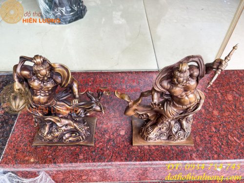 Tượng Hộ Pháp Kim Cang Lực Sĩ Cao 31cm Bằng Đồng Hun
