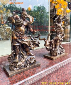 Tượng Hộ Pháp Kim Cang Lực Sĩ Cao 31cm Bằng Đồng Hun