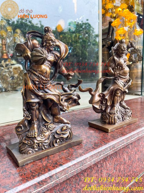 Tượng Hộ Pháp Kim Cang Lực Sĩ Cao 31cm Bằng Đồng Hun