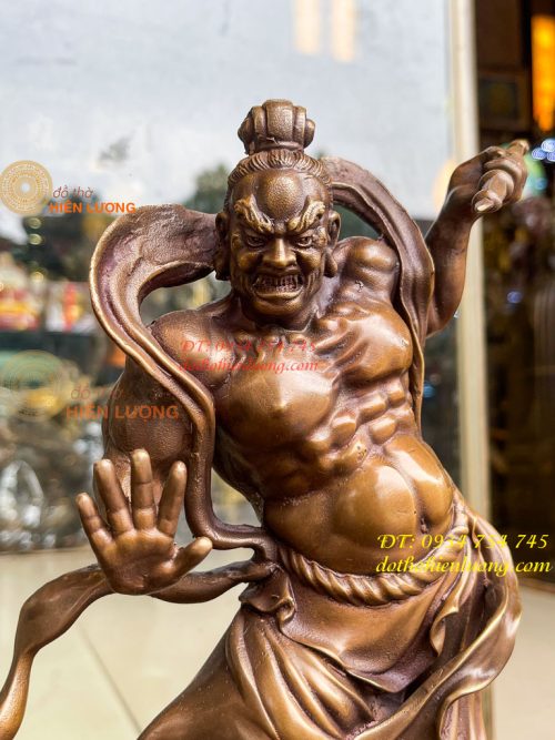 Tượng Hộ Pháp Kim Cang Lực Sĩ Cao 31cm Bằng Đồng Hun