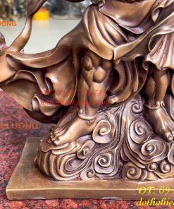 Tượng Hộ Pháp Kim Cang Lực Sĩ Cao 31cm Bằng Đồng Hun