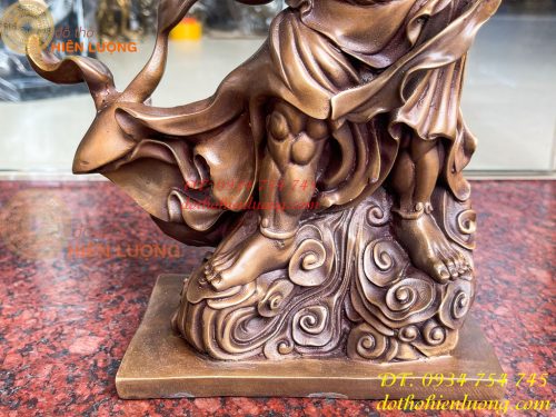 Tượng Hộ Pháp Kim Cang Lực Sĩ Cao 31cm Bằng Đồng Hun