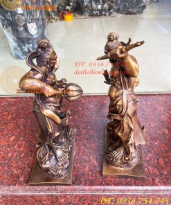 Tượng Hộ Pháp Kim Cang Lực Sĩ Cao 31cm Bằng Đồng Hun